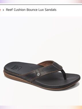 Reef Men’s Dark Brown cushion lux Flip Flop Sandals